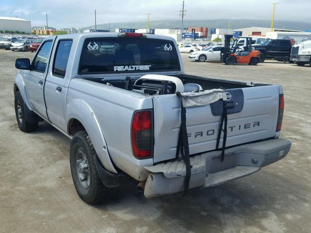 1N6ED27T24C409270 - 2004 NISSAN FRONTIER C SILVER photo 3