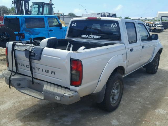 1N6ED27T24C409270 - 2004 NISSAN FRONTIER C SILVER photo 4