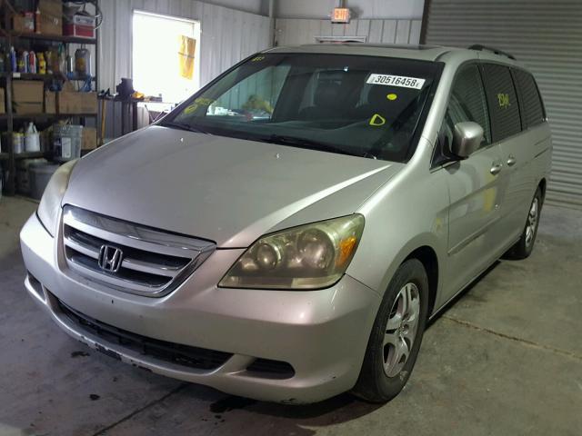 5FNRL38776B423752 - 2006 HONDA ODYSSEY EX SILVER photo 2