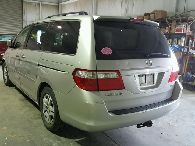 5FNRL38776B423752 - 2006 HONDA ODYSSEY EX SILVER photo 3