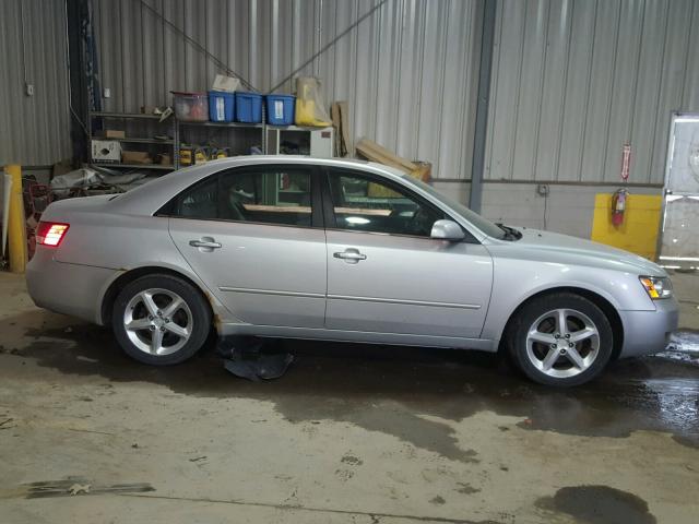 5NPEU46F56H067203 - 2006 HYUNDAI SONATA GLS SILVER photo 9