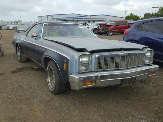 1D80L7Z434496 - 1977 CHEVROLET EL CAMINO BLUE photo 1