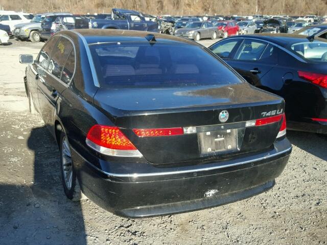 WBAGN63525DS60097 - 2005 BMW 745 LI BLACK photo 3