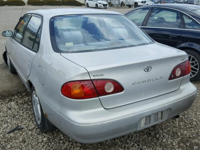 1NXBR18E12Z642061 - 2002 TOYOTA COROLLA CE GRAY photo 3