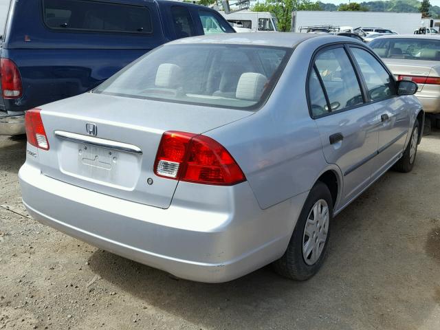 2HGES15103H558536 - 2003 HONDA CIVIC DX SILVER photo 4