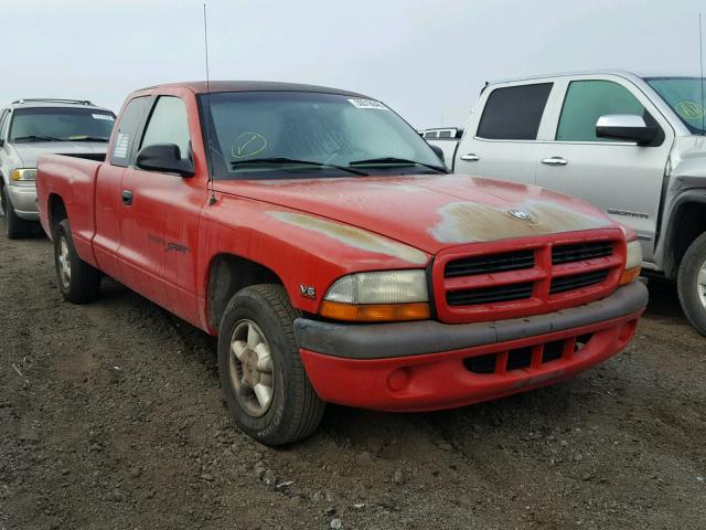 1B7GL23X7VS107763 - 1997 DODGE DAKOTA RED photo 1