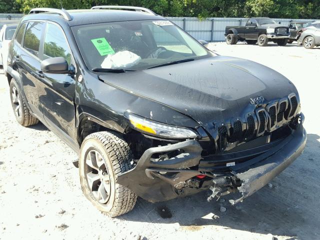 1C4PJMBS0HW587908 - 2017 JEEP CHEROKEE T BLACK photo 1