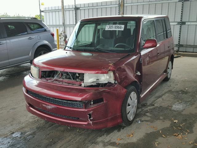 JTLKT324164104648 - 2006 TOYOTA SCION XB RED photo 2