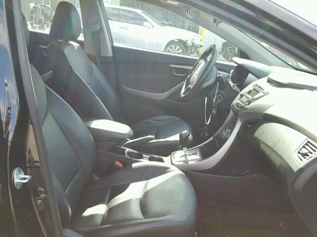 5NPDH4AE7DH246922 - 2013 HYUNDAI ELANTRA GL BLACK photo 5