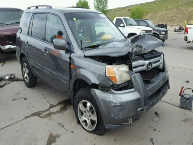 5FNYF28338B022583 - 2008 HONDA PILOT SE GRAY photo 1