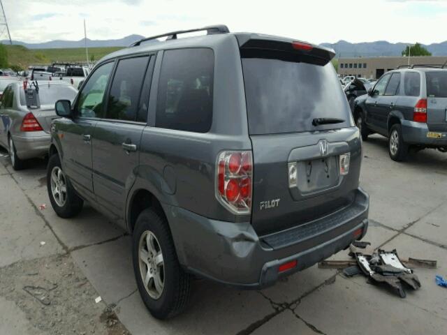 5FNYF28338B022583 - 2008 HONDA PILOT SE GRAY photo 3