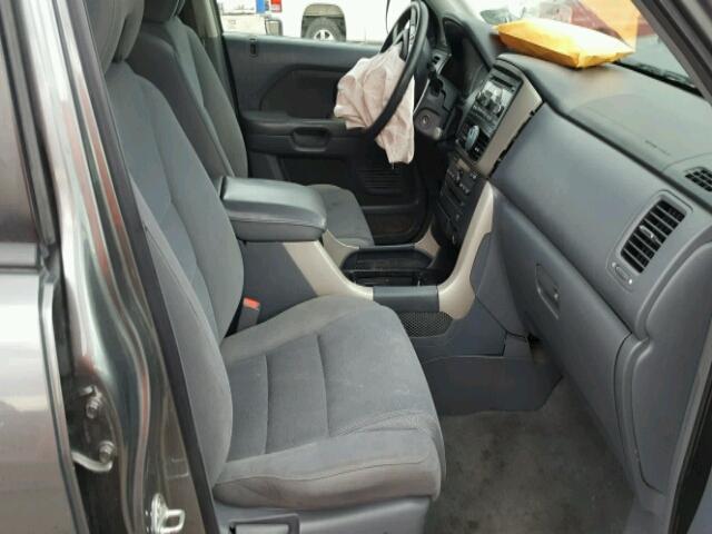 5FNYF28338B022583 - 2008 HONDA PILOT SE GRAY photo 5