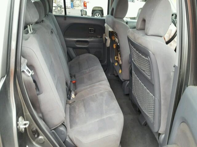 5FNYF28338B022583 - 2008 HONDA PILOT SE GRAY photo 6