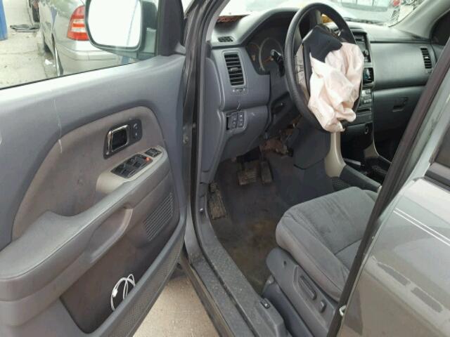 5FNYF28338B022583 - 2008 HONDA PILOT SE GRAY photo 9