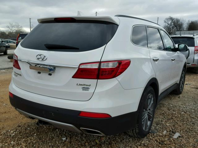 KM8SRDHF2EU084462 - 2014 HYUNDAI SANTA FE L WHITE photo 4