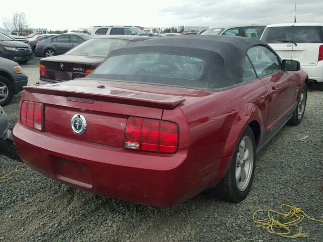 1ZVHT84N685169983 - 2008 FORD MUSTANG RED photo 4