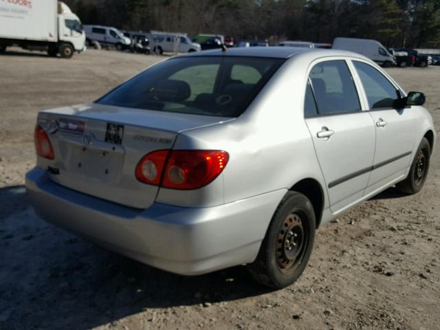 2T1BR32E05C333336 - 2005 TOYOTA COROLLA CE SILVER photo 4