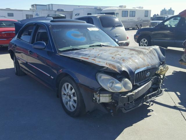 KMHWF35H84A047877 - 2004 HYUNDAI SONATA GLS BLUE photo 1