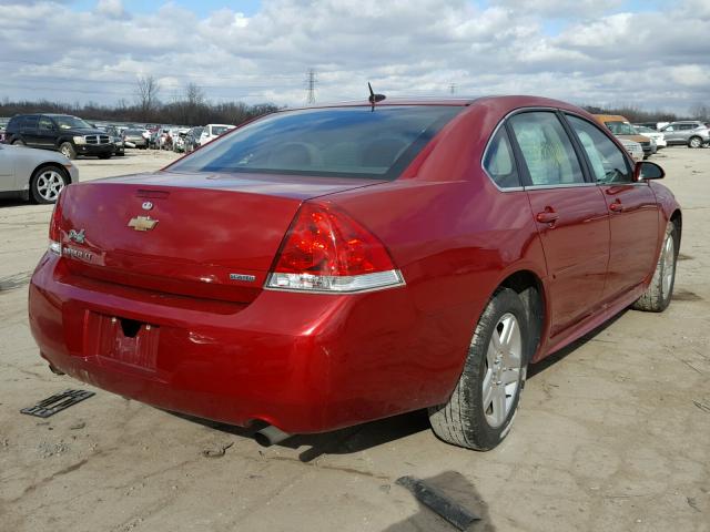 2G1WB5E34E1190426 - 2014 CHEVROLET IMPALA LIM RED photo 4