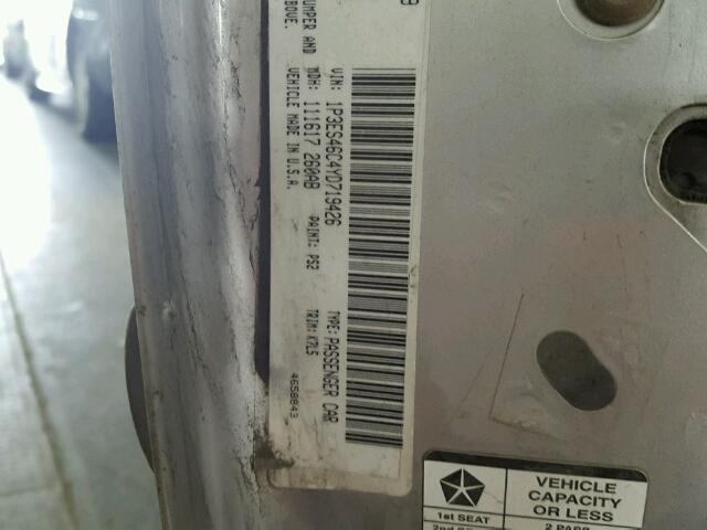 1P3ES46C4YD719426 - 2000 PLYMOUTH NEON BASE 灰色 照片 10