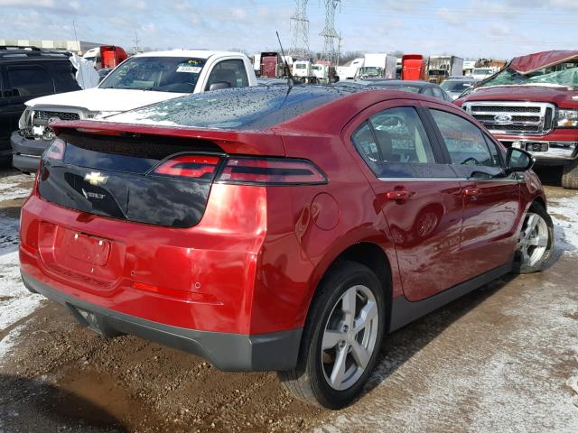 1G1RD6E47CU111239 - 2012 CHEVROLET VOLT RED photo 4