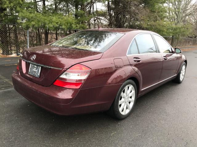 WDDNG71X17A105534 - 2007 MERCEDES-BENZ S 550 MAROON photo 4