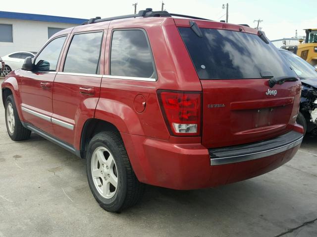 1J4HS58N05C700613 - 2005 JEEP GRAND CHER RED photo 3