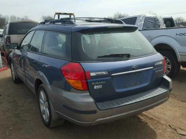 4S4BP61C366328854 - 2006 SUBARU LEGACY OUT BLUE photo 3