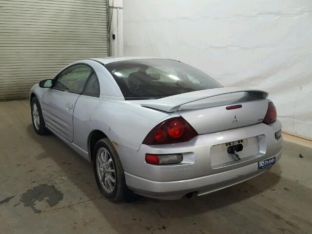 4A3AC44G32E039405 - 2002 MITSUBISHI ECLIPSE GS SILVER photo 3