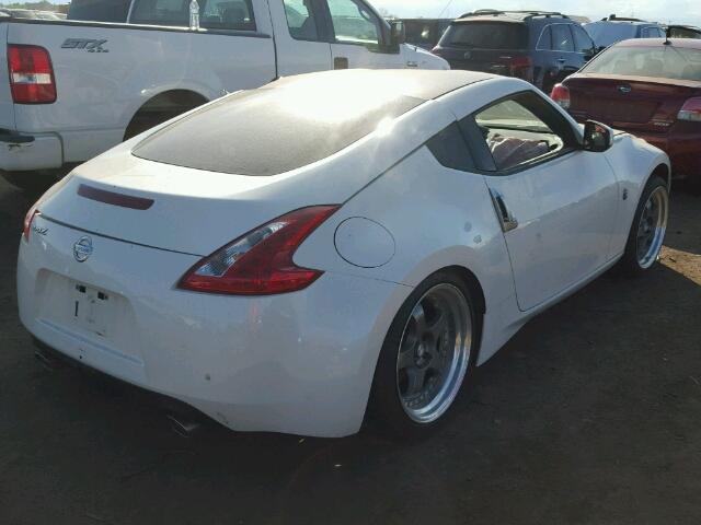 JN1AZ4EH1AM506384 - 2010 NISSAN 370Z WHITE photo 4