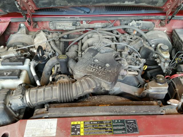 1FMZU77KX4UA33481 - 2004 FORD EXPLORER S RED photo 7