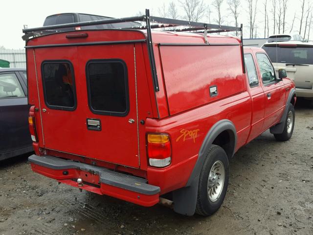 1FTZR15V4XTA96361 - 1999 FORD RANGER SUP RED photo 4