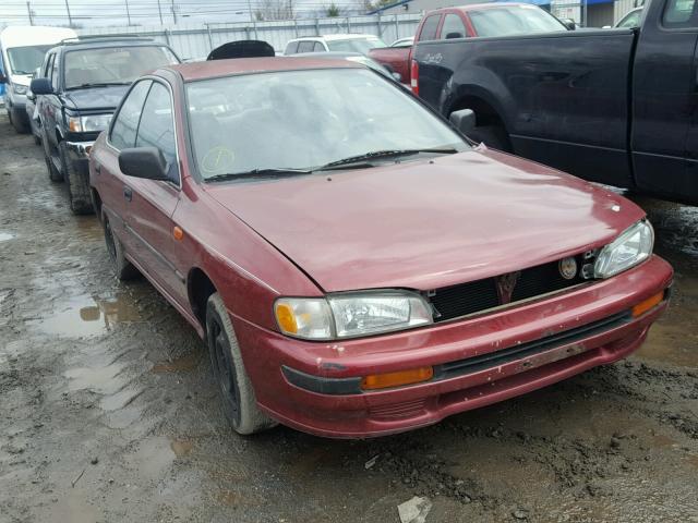 JF1GC2441PK500168 - 1993 SUBARU IMPREZA L BURGUNDY photo 1