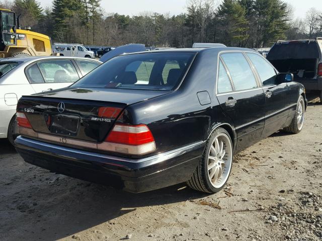 WDBGA51E0SA273261 - 1995 MERCEDES-BENZ S 500 BLACK photo 4