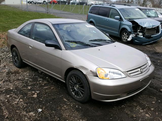 1HGEM22502L026843 - 2002 HONDA CIVIC LX BEIGE photo 1