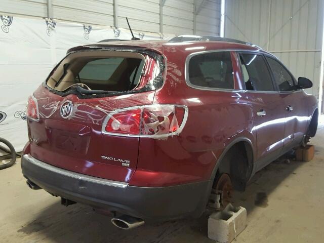 5GAEV13708J100113 - 2008 BUICK ENCLAVE CX BURGUNDY photo 4