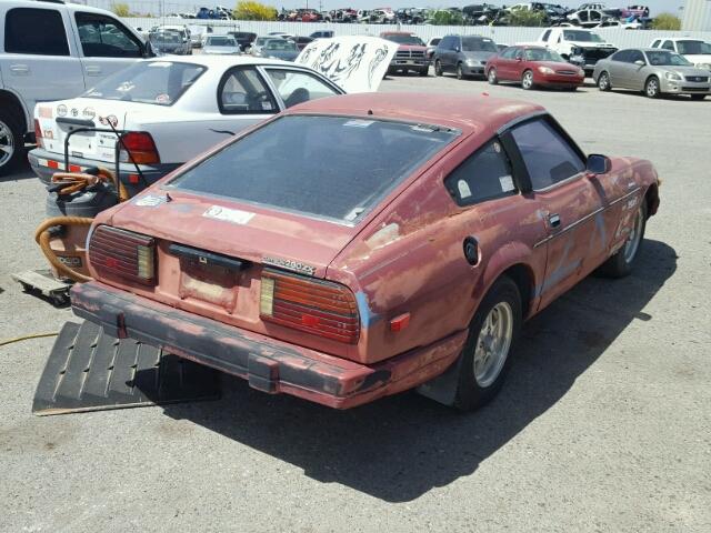 JN1HZ04SXCX444571 - 1982 DATSUN 280ZX RED photo 4