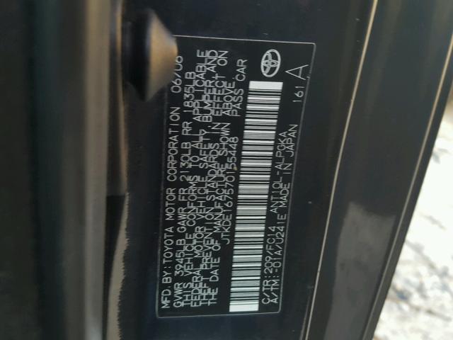 JTKDE167570155448 - 2007 TOYOTA SCION TC 黑色 照片 10