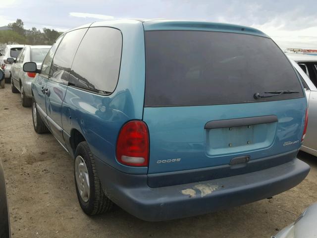 1B4GP44R0TB414718 - 1996 DODGE GRAND CARA TEAL photo 3