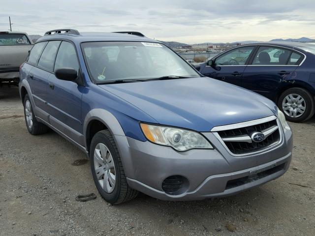 4S4BP60CX86315166 - 2008 SUBARU OUTBACK BLUE photo 1