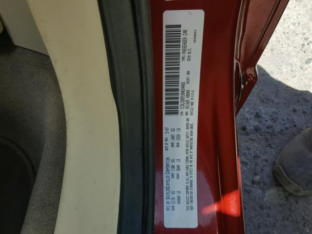 1C3LC65M18N634066 - 2008 CHRYSLER SEBRING LI RED photo 10