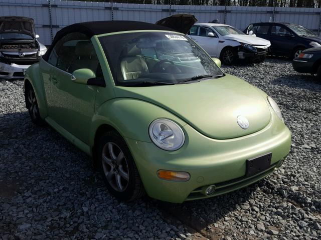 3VWCD21Y24M307428 - 2004 VOLKSWAGEN NEW BEETLE GREEN photo 1