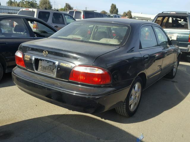 1YVGF22F815205865 - 2001 MAZDA 626 ES BLACK photo 4