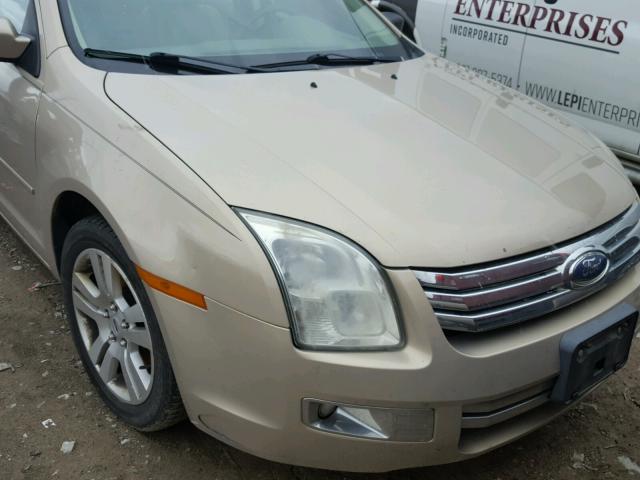 3FAHP08Z76R119860 - 2006 FORD FUSION SEL GOLD photo 9