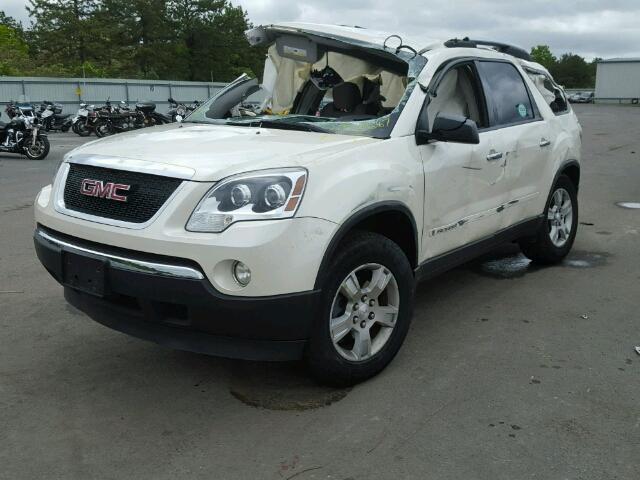 1GKEV13748J170524 - 2008 GMC ACADIA SLE WHITE photo 2