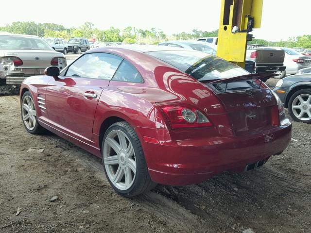 1C3AN69L86X062191 - 2006 CHRYSLER CROSSFIRE RED photo 3