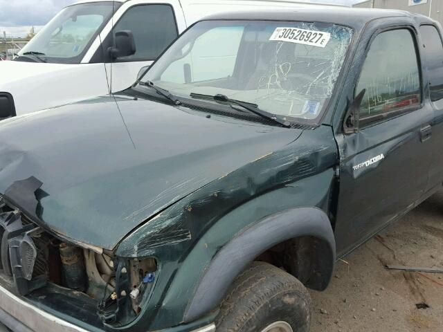 5TEWM72N64Z316749 - 2004 TOYOTA TACOMA XTR GREEN photo 9