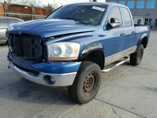 3D7LX38C86G103749 - 2006 DODGE RAM 3500 S BLUE photo 2