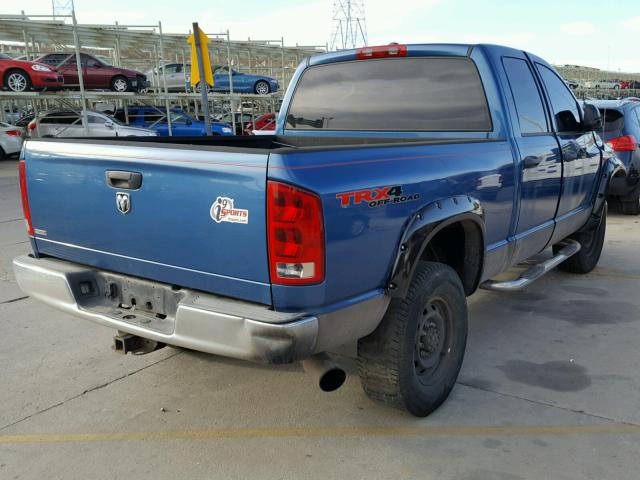 3D7LX38C86G103749 - 2006 DODGE RAM 3500 S BLUE photo 4