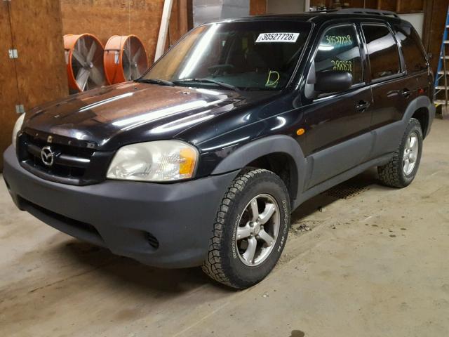 4F2YZ92Z15KM07829 - 2005 MAZDA TRIBUTE I BLACK photo 2